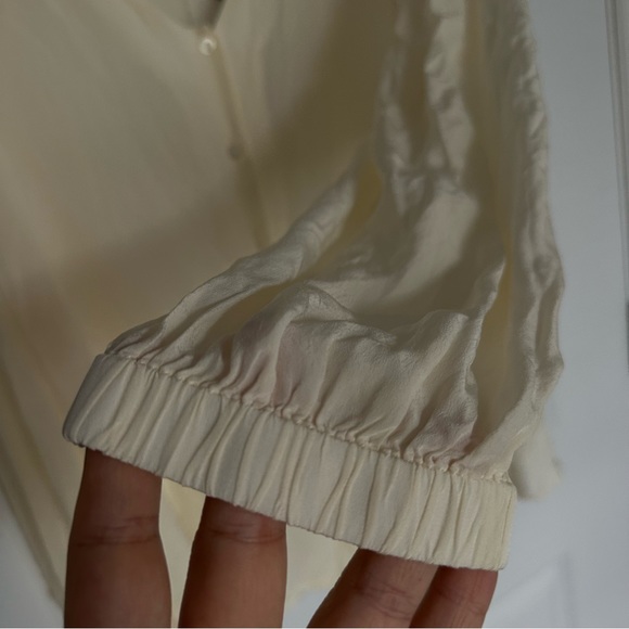 Ba&sh WOMEN'S ULTRA BLOUSE - OFF WHITE size 2 - Picture 6 of 11
